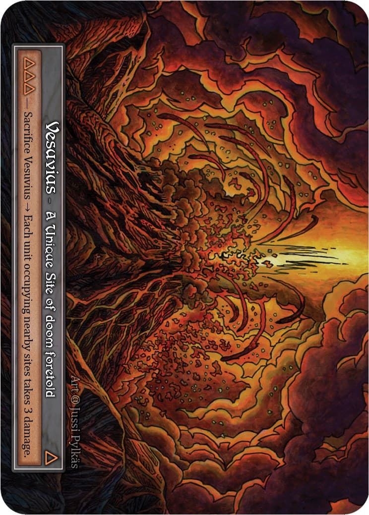 Vesuvius (Foil) — Alpha card