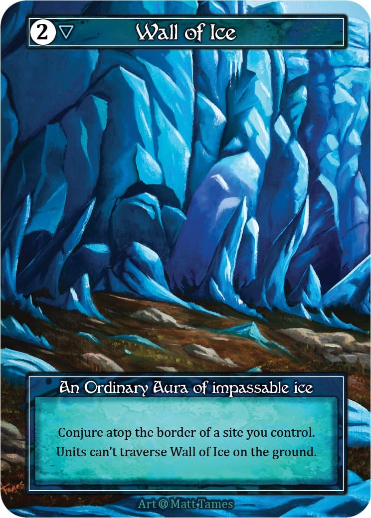 Wall of Ice (Foil) — Alpha card