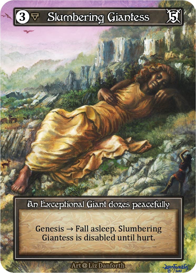 Slumbering Giantess (Foil) — Alpha card