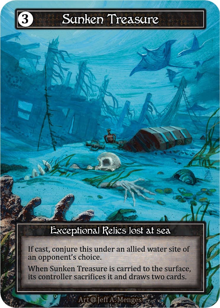 Sunken Treasure (Foil) — Alpha card