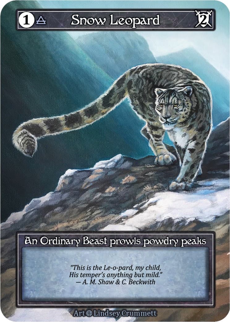 Snow Leopard (Foil) — Alpha card