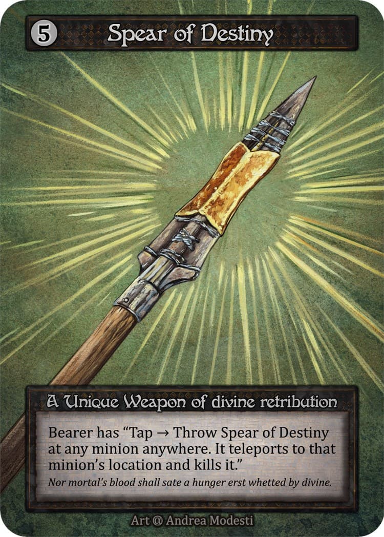 Spear of Destiny — Alpha card
