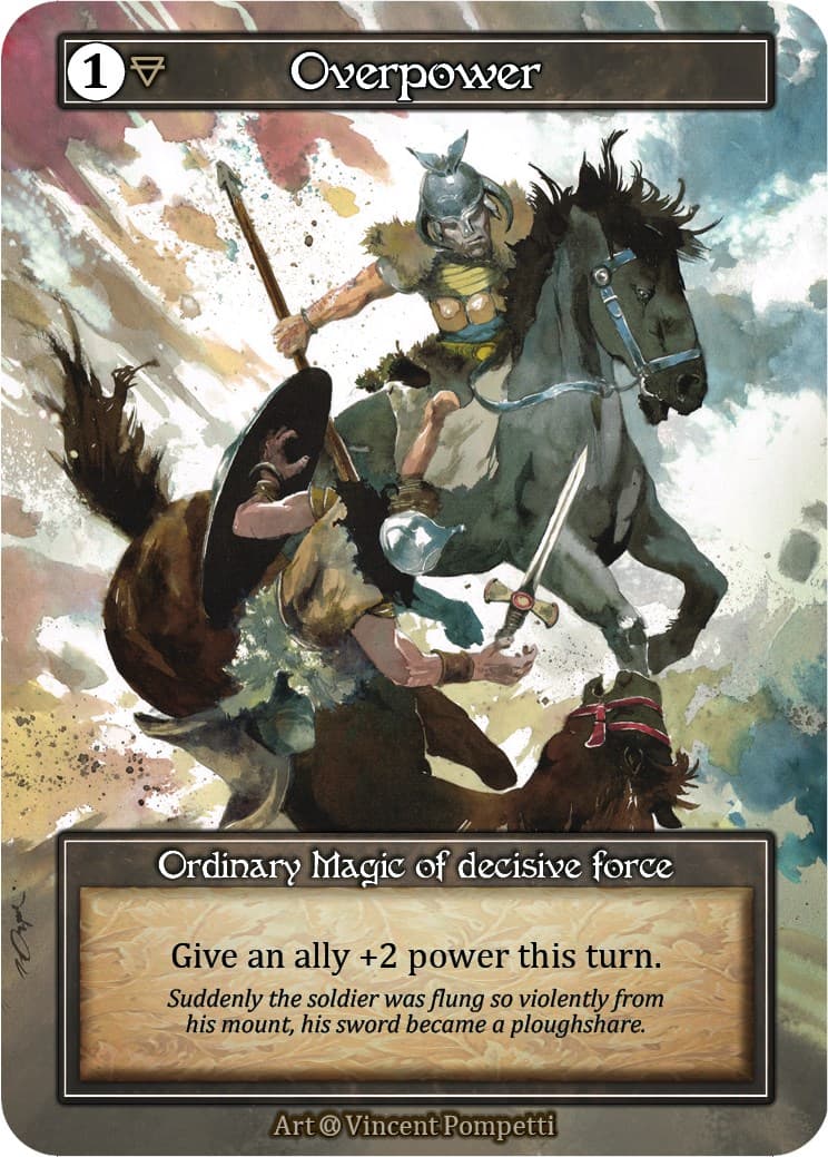 Overpower (Foil) — Alpha card