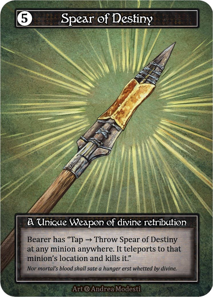 Spear of Destiny (Foil) — Alpha card