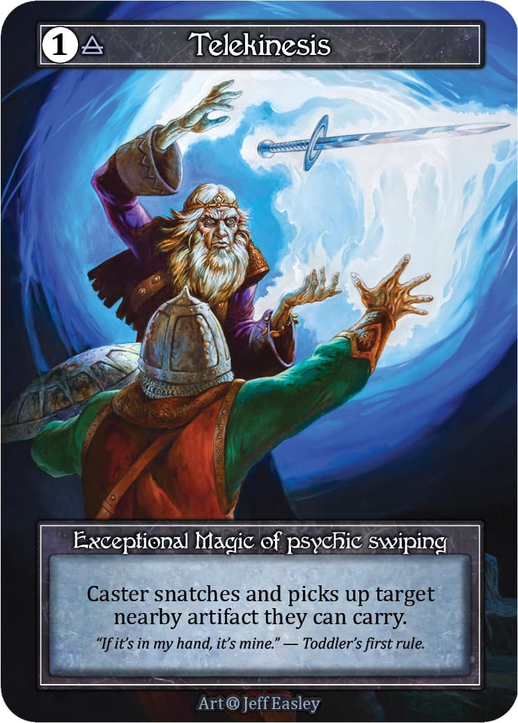 Telekinesis (Foil) — Alpha card