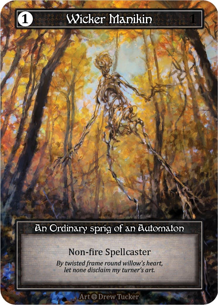 Wicker Manikin (Foil) — Alpha card