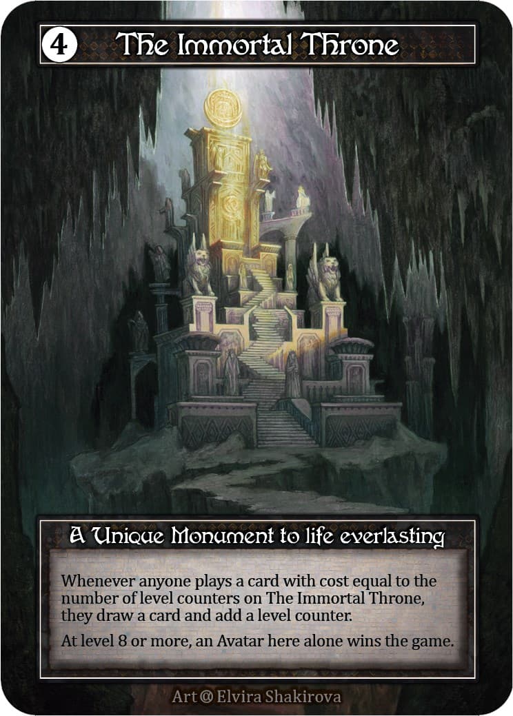 The Immortal Throne (Foil) — Alpha card