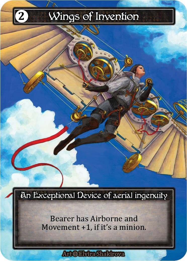 Wings of Invention (Foil) — Alpha card