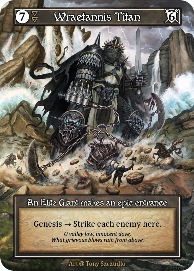 Wraetannis Titan (Foil) — Alpha card