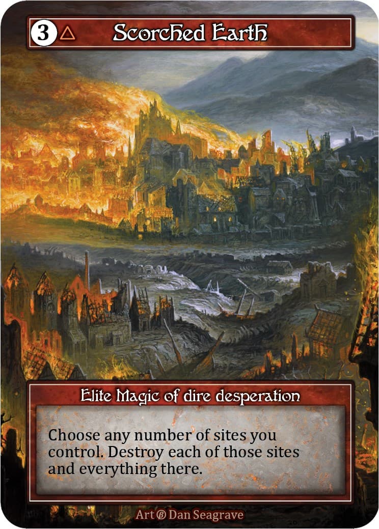 Scorched Earth (Foil) — Beta card