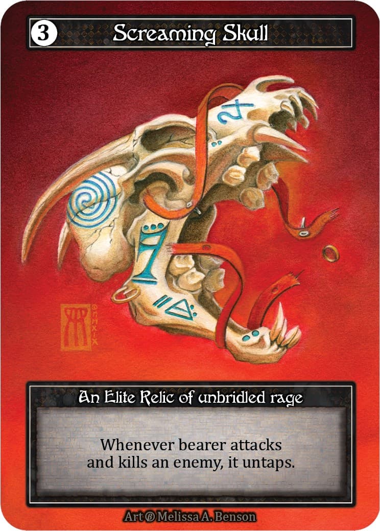 Screaming Skull (Foil) — Beta card