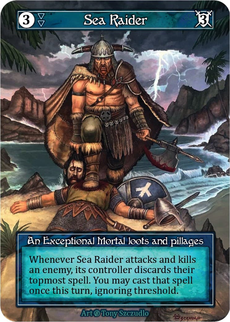 Sea Raider (Foil) — Beta card