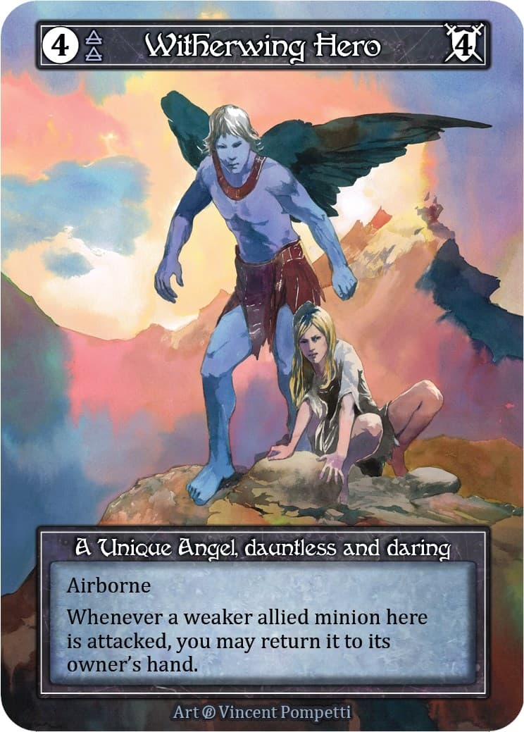 Witherwing Hero (Foil) — Beta card