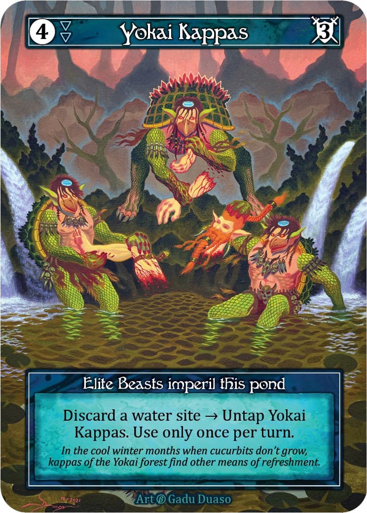 Yokai Kappas (Foil) — Beta card