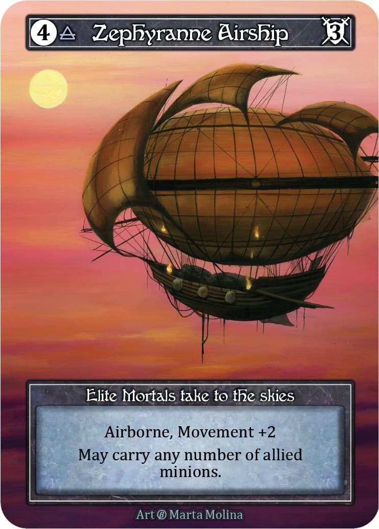 Zephyranne Airship (Foil) — Beta card
