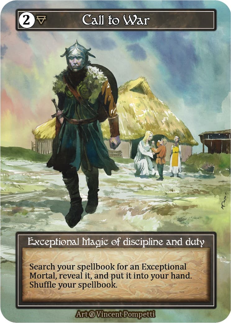 Call to War (Foil) — Beta card