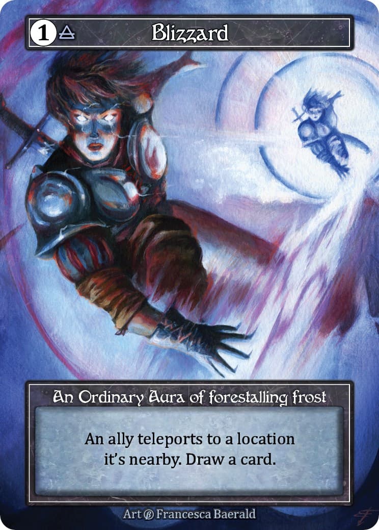 Blizzard (Foil) (Misprint) — Beta card