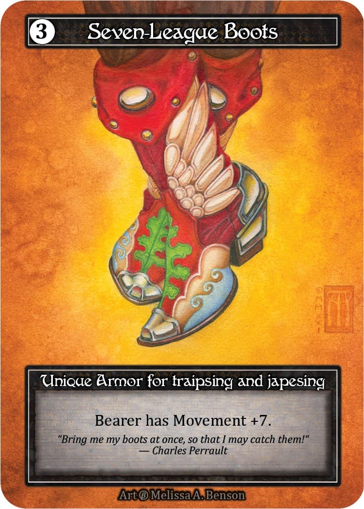 Seven-League Boots (Foil) — Beta card
