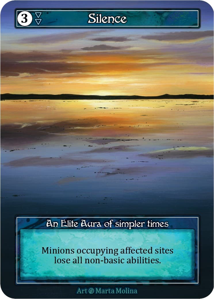 Silence (Foil) — Beta card