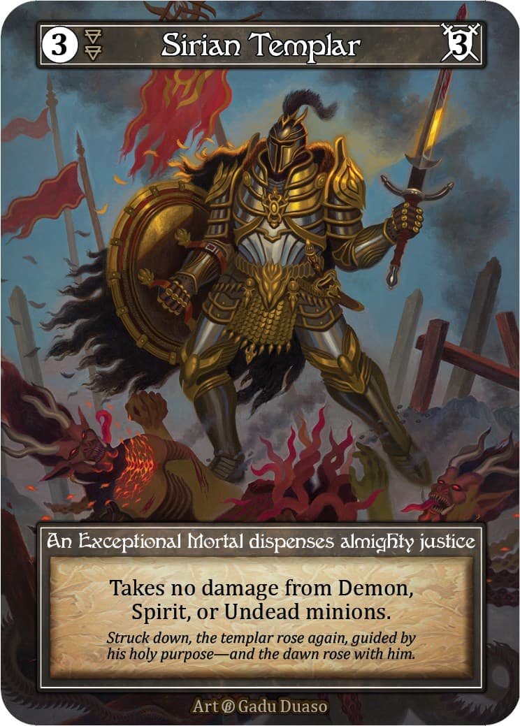 Sirian Templar (Foil) — Beta card