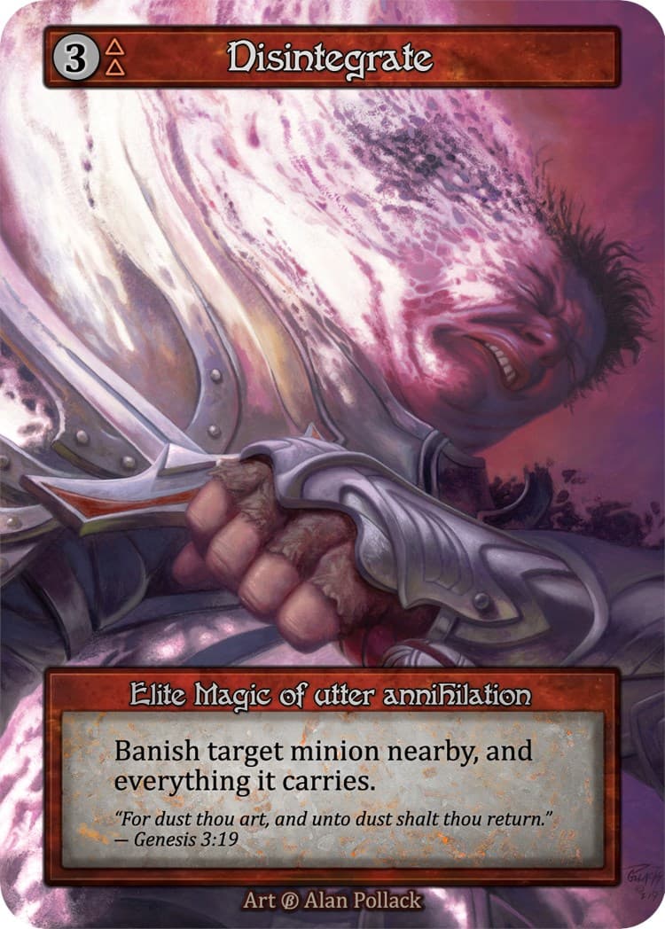 Disintegrate — Beta card