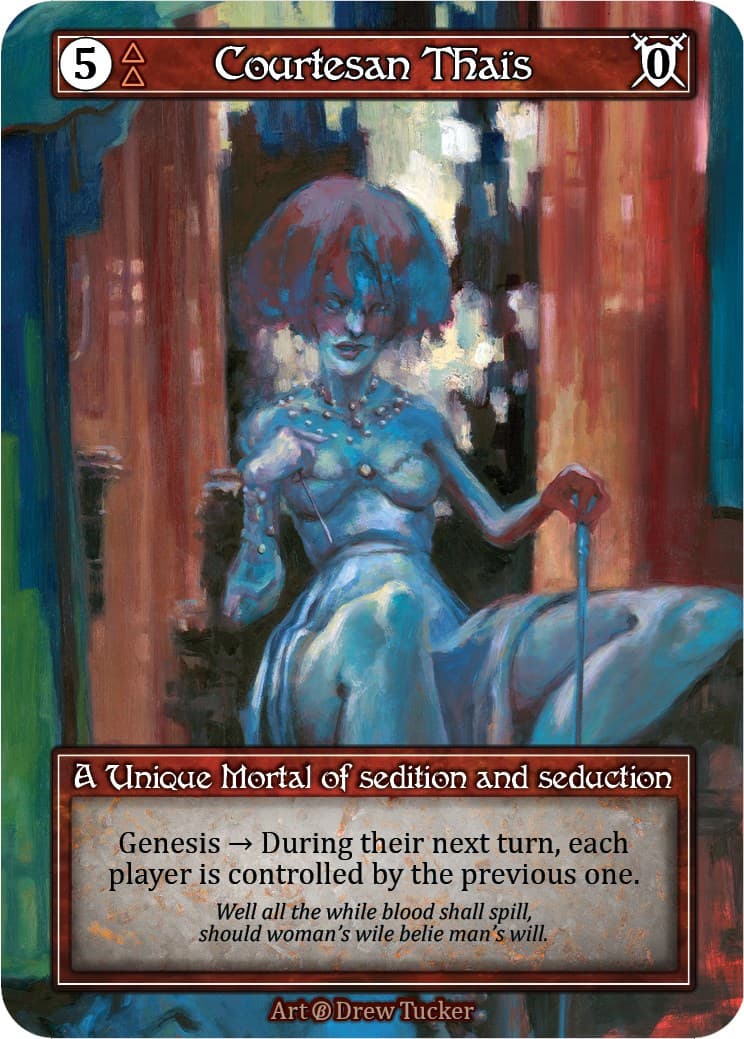 Courtesan Thaïs (Foil) — Beta card