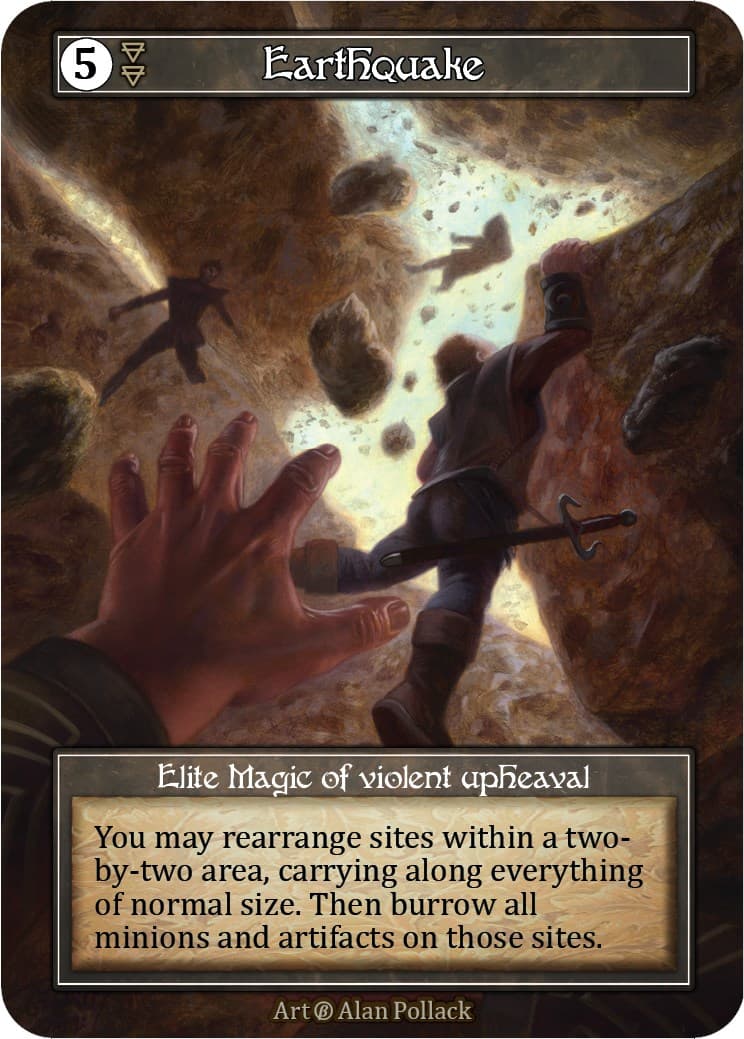 Earthquake (Foil) — Beta card