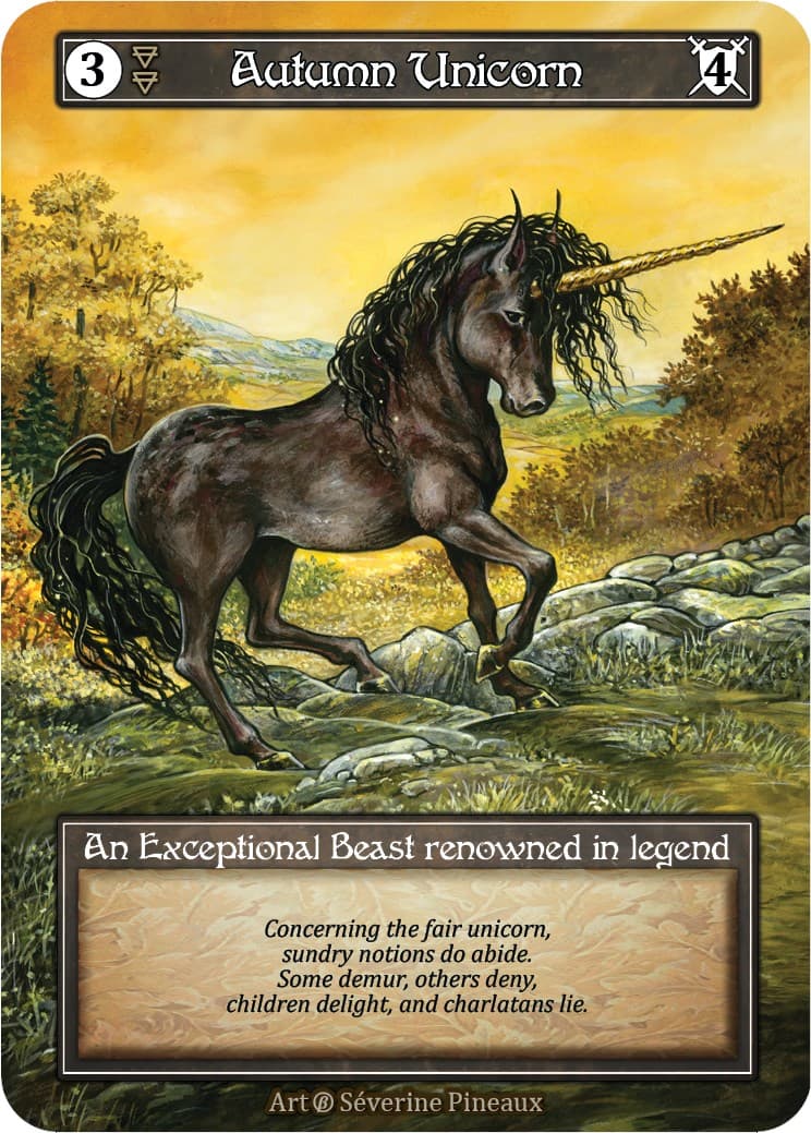 Autumn Unicorn (Foil) — Beta card