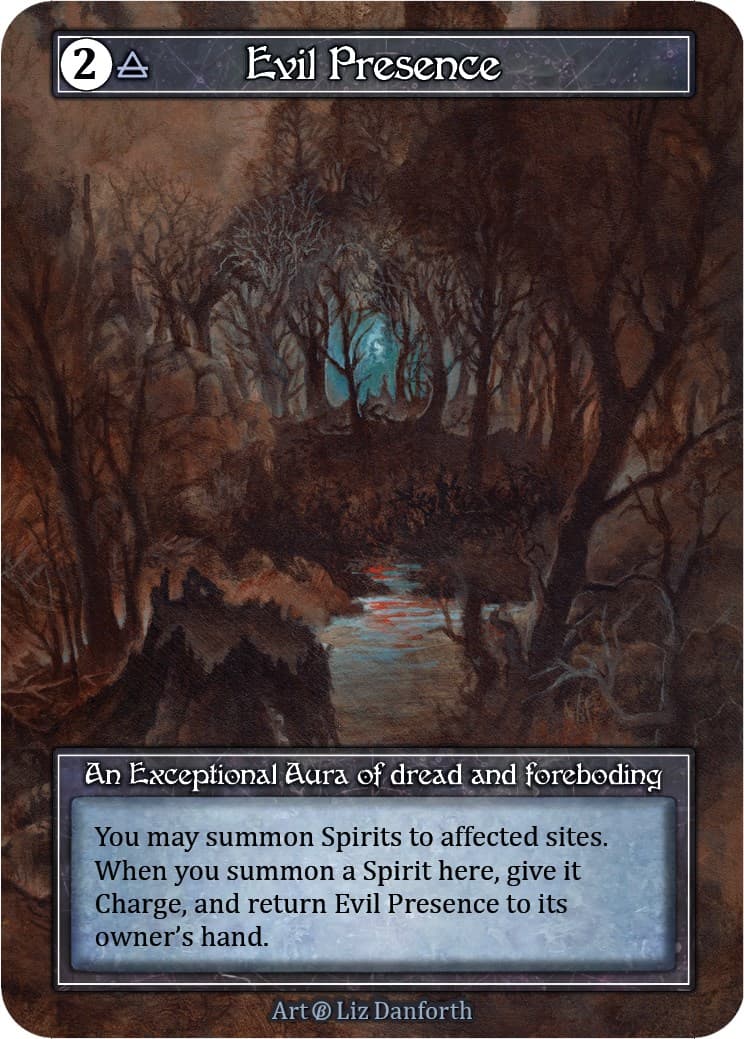 Evil Presence (Foil) — Beta card