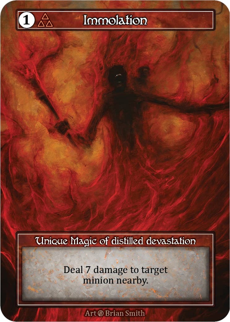 Immolation (Foil) — Beta card