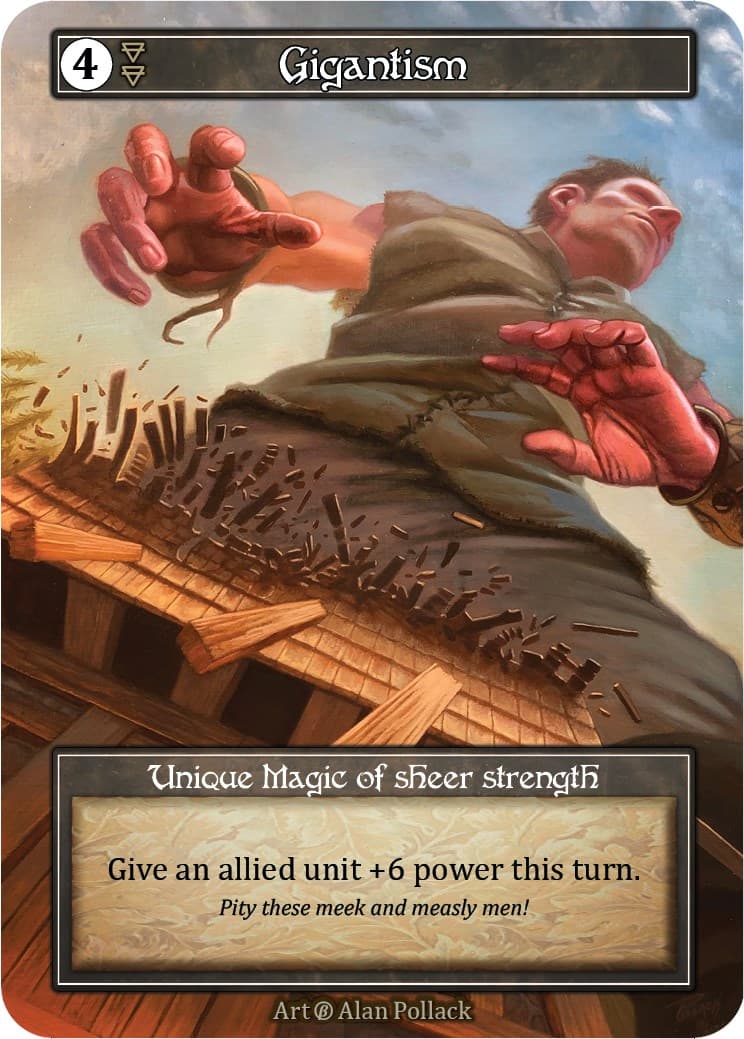 Gigantism (Foil) — Beta card