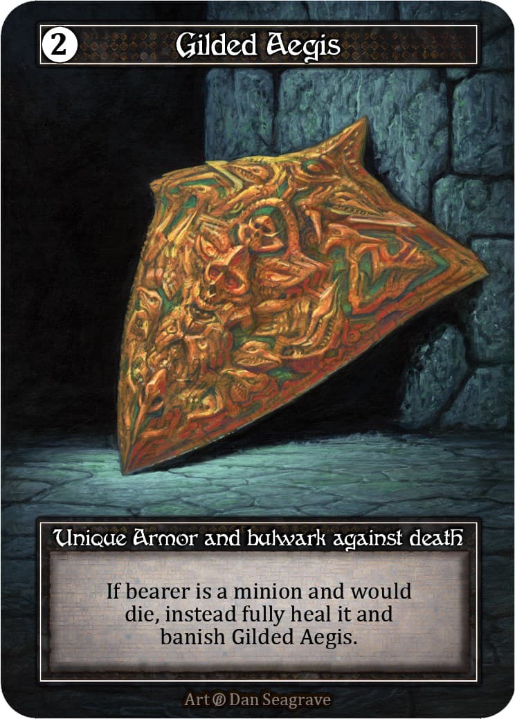 Gilded Aegis (Foil) — Beta card