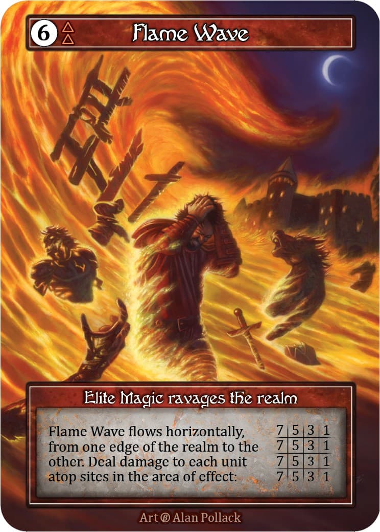 Flame Wave (Foil) — Beta card
