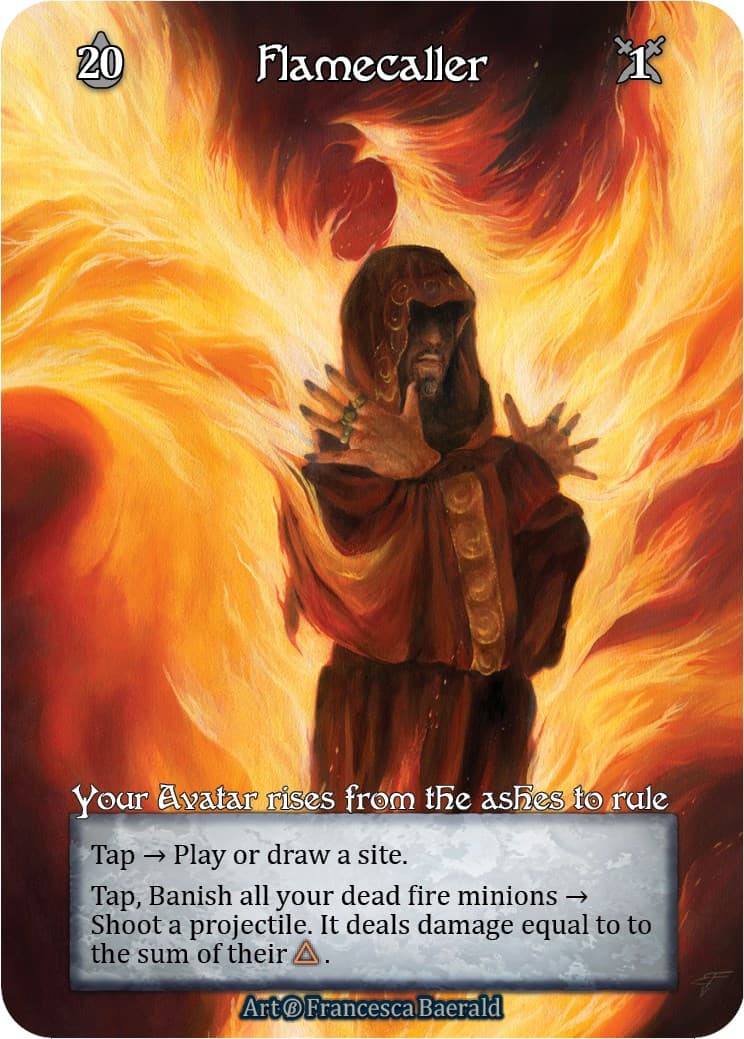 Flamecaller (Foil) — Beta card