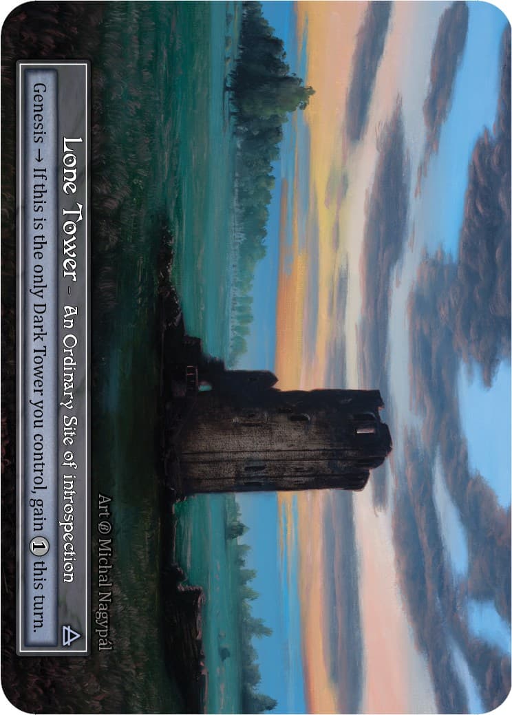 Lone Tower (Foil) — Beta card