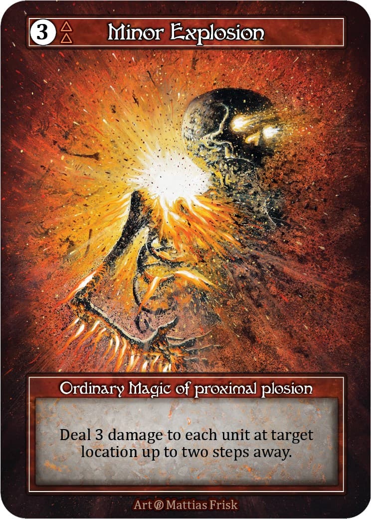 Minor Explosion (Foil) — Beta card