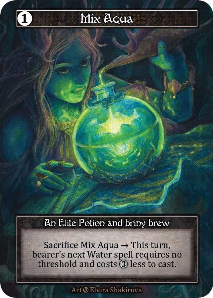 Mix Aqua (Foil) — Beta card