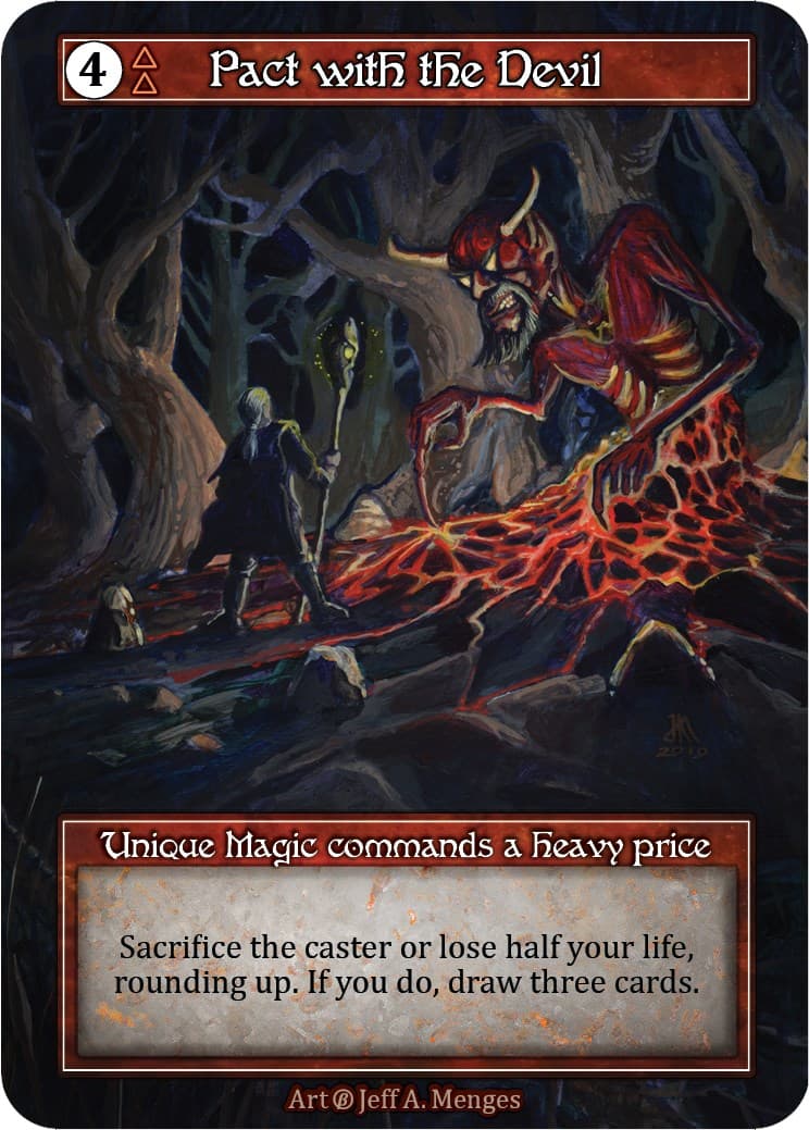 Pact with the Devil (Foil) — Beta card