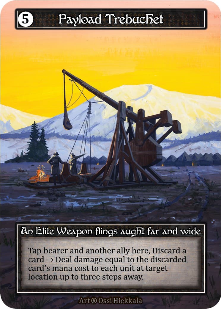 Payload Trebuchet (Foil) — Beta card