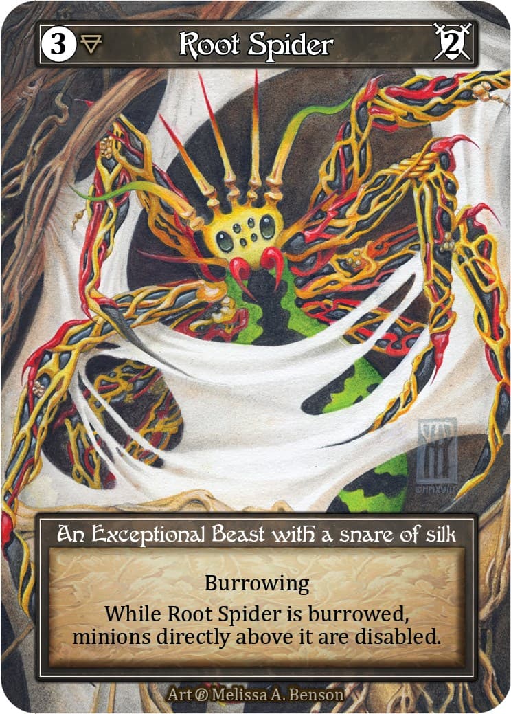 Root Spider (Foil) — Beta card