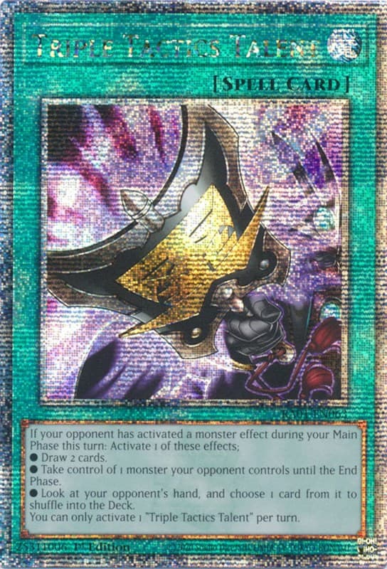 Triple Tactics Talent (Quarter Century Secret Rare) — 25th Anniversary Rarity Collection card