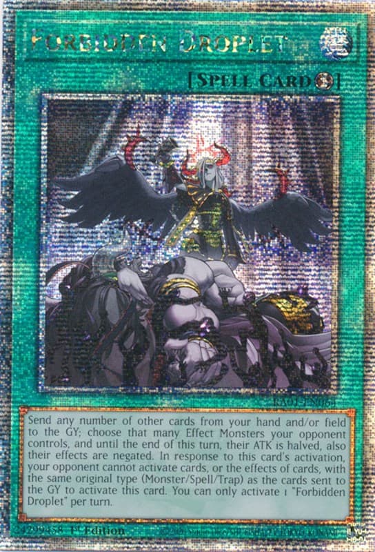 Forbidden Droplet (Quarter Century Secret Rare) — 25th Anniversary Rarity Collection card
