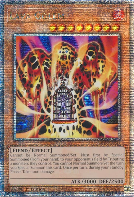 Lava Golem (Quarter Century Secret Rare) — 25th Anniversary Rarity Collection card