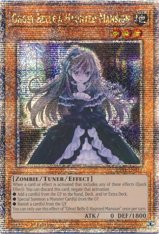 Ghost Belle & Haunted Mansion (Quarter Century Secret Rare) — 25th Anniversary Rarity Collection card
