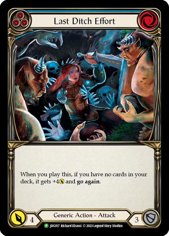 Last Ditch Effort - JDG017 — Flesh and Blood: Promo Cards card