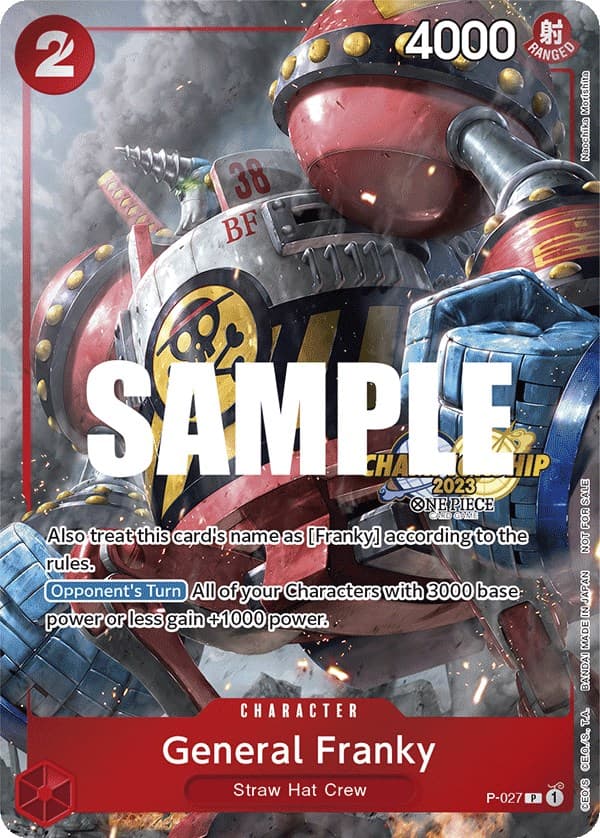 General Franky (CS 2023 Event Pack) — One Piece Promotion Cards card