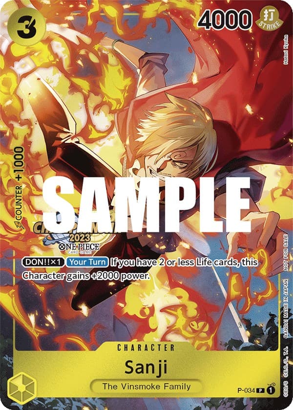 Sanji (CS 2023 Event Pack) — One Piece Promotion Cards card