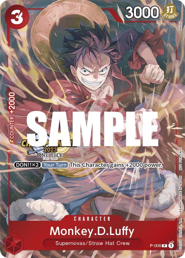 Monkey.D.Luffy (006) (CS 2023 Celebration Pack) — One Piece Promotion Cards card