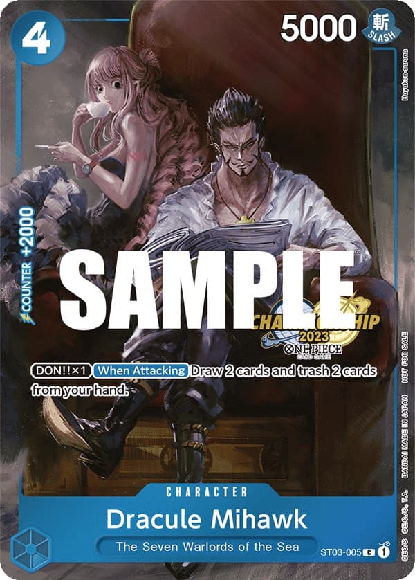 Dracule Mihawk (CS 2023 Celebration Pack) — One Piece Promotion Cards card