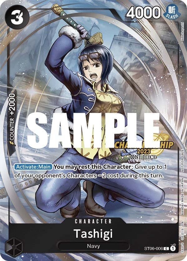 Tashigi (CS 2023 Celebration Pack) — One Piece Promotion Cards card
